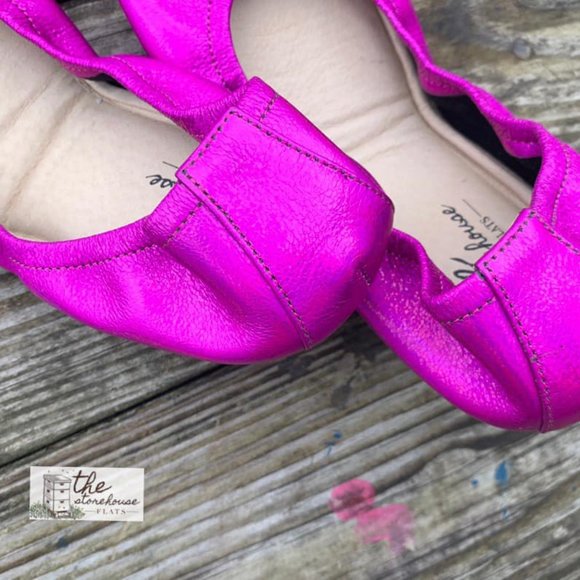 Storehouse Flats Rainbow Fuchsia with Heart Bag - Picture 5 of 14